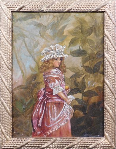 Portrait of a Girl in a Pink Dress