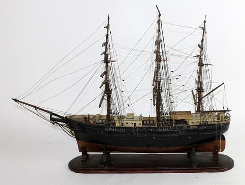 Early 20th century "Eunie" clipper ship model