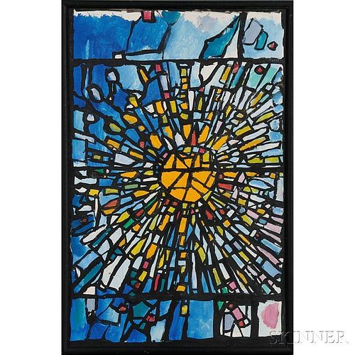 20th Century American School Painting      Design for a Baptistry Window