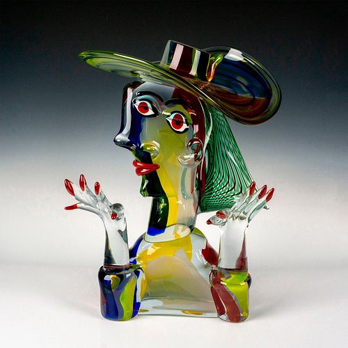 Walter Furlan (Italian, 1931-2018) Murano Glass Sculpture, La Sorpresa Signed