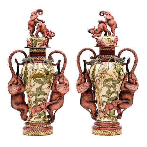 Elephant Urns by Ardmore Ceramics
