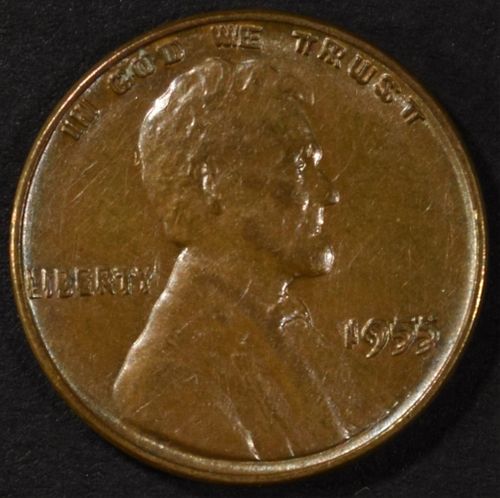 1955/55 DOUBLED DIE LINCOLN CENT BU