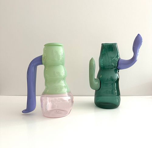 Jochen Holz, "Trunk Vase" & "Cactus Vase"