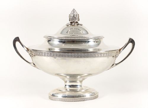 Tiffany & Co Sterling Silver Neoclassical Oval Tureen 78ozt