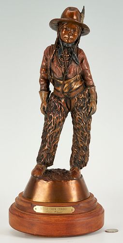 Susan Kliewer Bronze Sculpture, Little Crow Cowboy