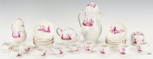German Gotha Thuringia Porcelain Tea Service, 25 pcs.
