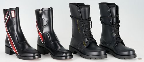 2 Christian Dior Leather Boots, Diorally & Diorcamp