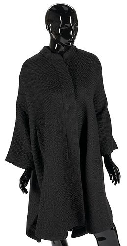 Tom Ford Oversized Black Wool Cape