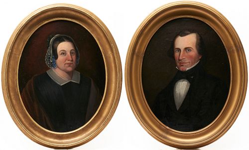Pair of 19th c. Southern Portraits, Boone Family