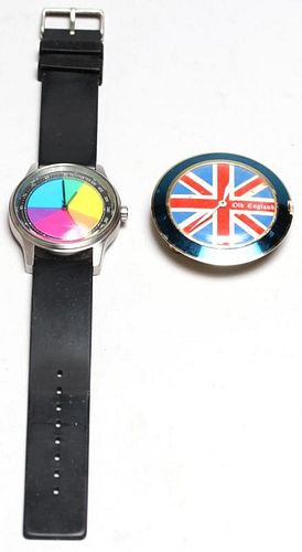 2 Watches- Colorevolution & Vintage "Old England"