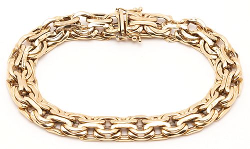 14K Gold Gregg Ruth Designer Bracelet, GGR