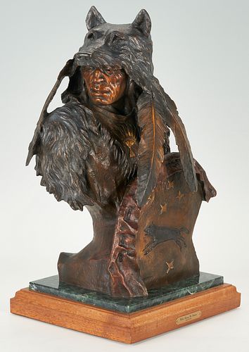 Ken Payne Bronze Sculpture, Walks Among His Enemies