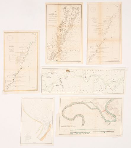 6 Mississippi and Tennessee River Maps
