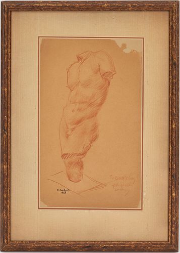 David Burliuk, Classical Sculpture Drawing