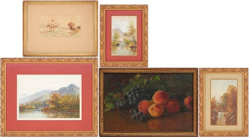 5 Paintings By American Women Artists, Emily Cutter Prall & Laura A Byrns