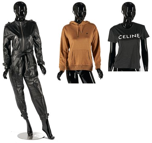 3 Celine Garments, incl. Hedi Slimane Biker Jumpsuit
