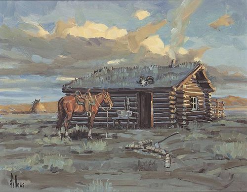 Fred Fellows b. 1934 CAA | Cabin in the Plains
