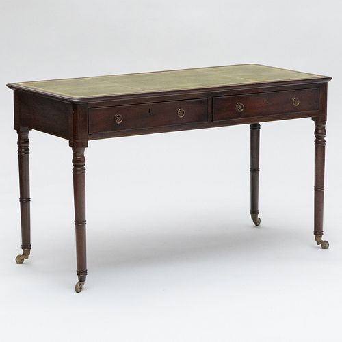 Regency Leather-Top Writing Table