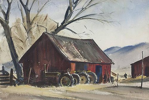Rex Brandt 1914 - 2000 | Barn & Tractors
