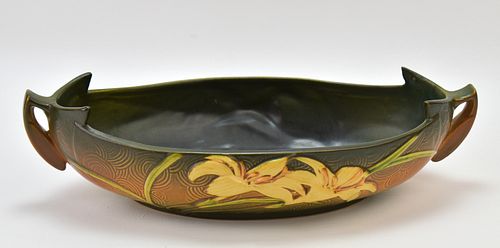 ROSEVILLE POTTERY "ZEPHYR LILY" CONSOLE BOWL