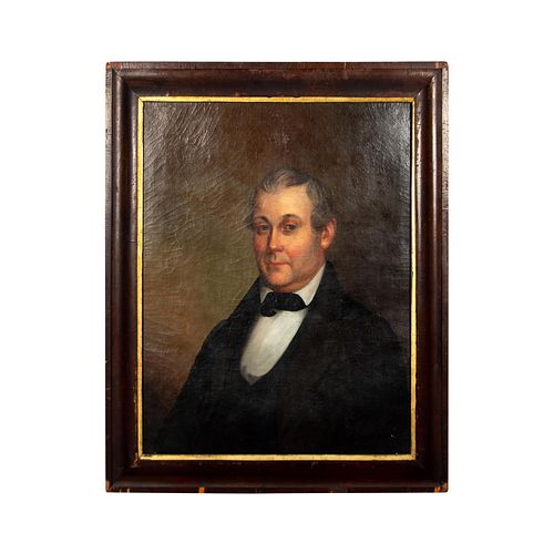18th/19th c. Oil Painting on Canvas, Portrait of a Gentleman