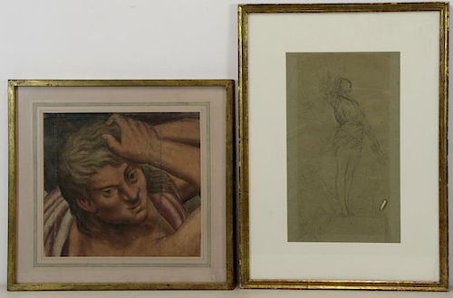 Lot of Two 18th/19th C. Works on Paper.