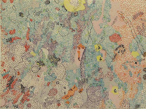 GRAVES, Nancy. Color Lithograph, 1972.