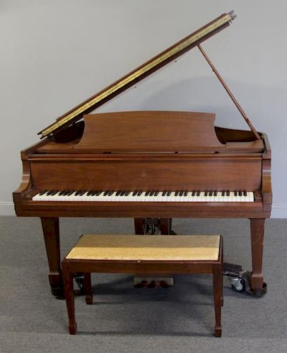 Steinway and Sons Model M Baby Grand Piano.
