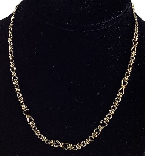 18k Gold Link Necklace