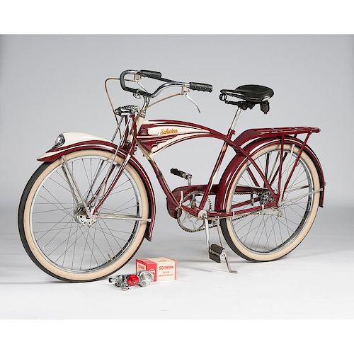 Schwinn B6 Deluxe Bicycle in Red, Plus