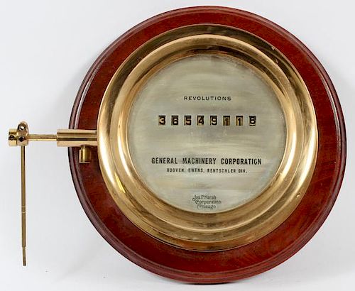GENERAL MACHINERY CORP. REVOLUTION COUNTER C1920