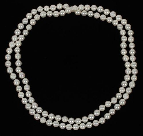 JAPANESE 7.2MM NATURAL PEARL NECKLACE