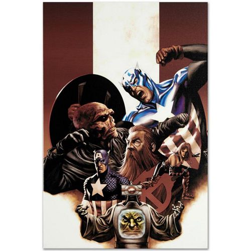 Marvel Comics "Captain America #42" Numbered Limited Edition Giclee on Canvas by Steve Epting with COA.