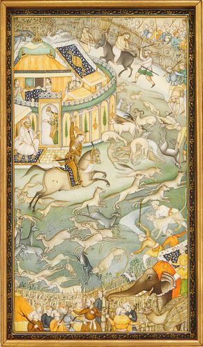 Persian painting on panel