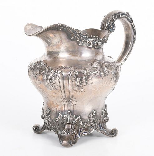 A 19th century American Sterling Water Pitcher