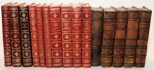 1/4 LEATHER BOOKS 15 VOLUMES