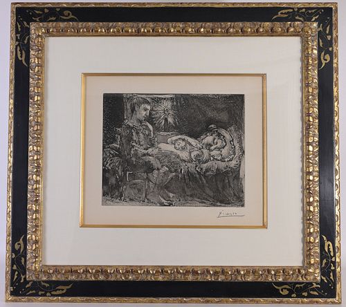 Pablo Picasso "Garcon et Dormeuse a la Chandelle"