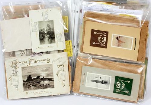 ANTIQUE PAPER EPHEMERA CARDS 1902-14