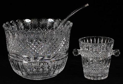 CRYSTAL PUNCH BOWL & ICE PAIL 2