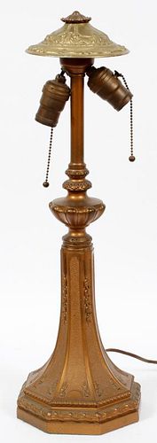VINTAGE SPELTER LAMP BASE C. 1910