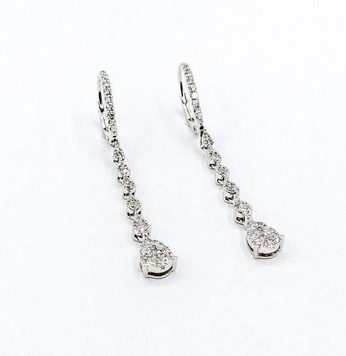 .84ctw VS Quality Diamond Quality Dangle Earrings