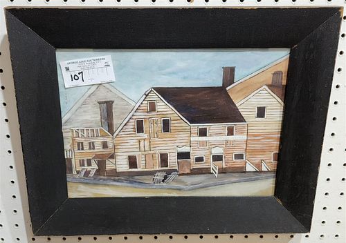 FRAMED W/C W&G POSTS PAINT STORE 9-1/2" X 13"