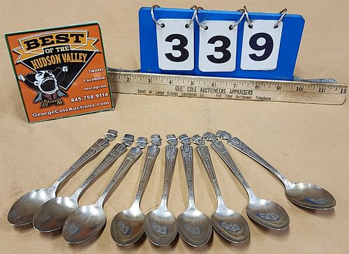 TRAY 9 CHARLIE MCCARTHY SILVERPLATE SPOONS