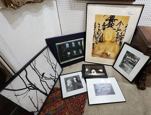 LOT 6 FRAMED ITEMS MOSTLY PHOTOS