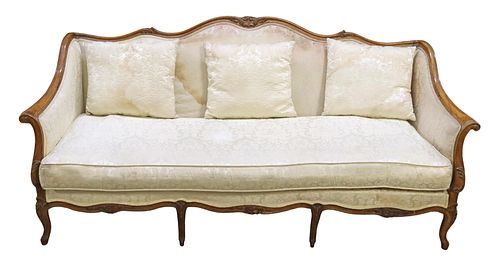 LOUIS XV STYLE UPHOLSTERED SETTEE SOFA
