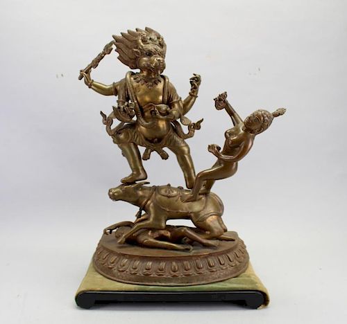 Antique Bronze Karura Altarpiece, India