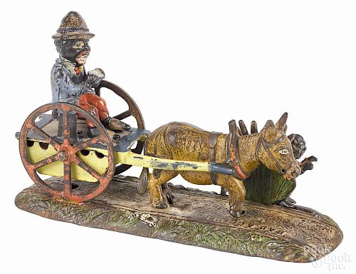 Cast iron Bad Accident mechanical bank, manufactured by J. & E. Stevens Co.