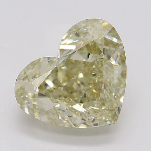 2.01 ct, Natural Fancy Light Brownish Yellow Even Color, VS2, Heart cut Diamond (GIA Graded), Appraised Value: $14,800 