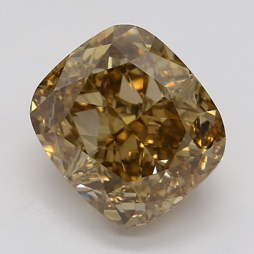 2.02 ct, Natural Fancy Yellow Brown Even Color, VS1, Cushion cut Diamond (GIA Graded), Appraised Value: $14,100 