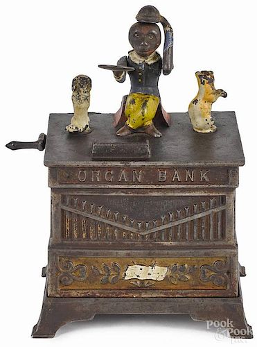 Cast iron Organ Bank mechanical bank, manufactured by Kyser & Rex.